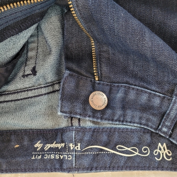 Coldwater Creek classic fit straight leg dark denim stretch jean 5 pocket 4P - Picture 3 of 10